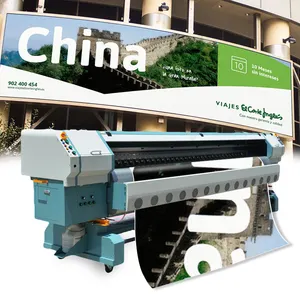 Konica-impresora solvente Minolta 512i, 3,2 m, cartel flexible de vinilo de PVC, máquina de impresión Digital en rollo