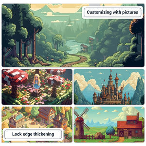 Alfombrilla de escritorio impermeable de goma antideslizante con logotipo de tamaño personalizado de Venta caliente alfombrilla de ratón para teclado de juegos en Stock - Product Image 4