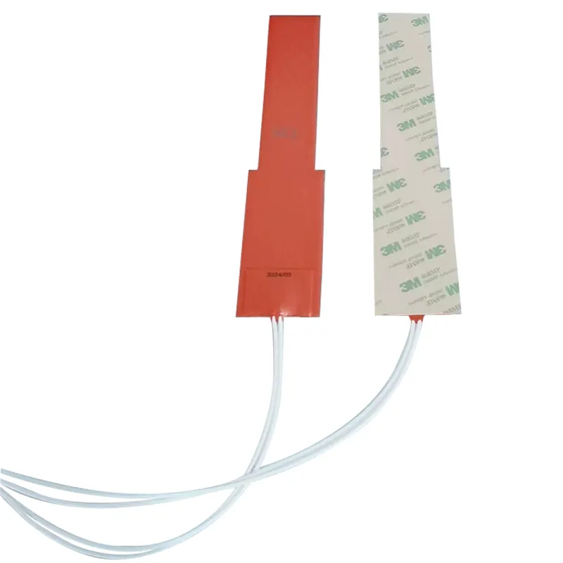 Litter Silicone Heater For Warm Plastic Box Flexible Silicone Rubber Heater Adhesive One Side 150mm Lead Wire