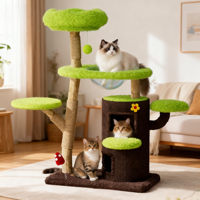 Großhandel Bestseller Großes Holz-Kratzhaus Turm Katzenbaum