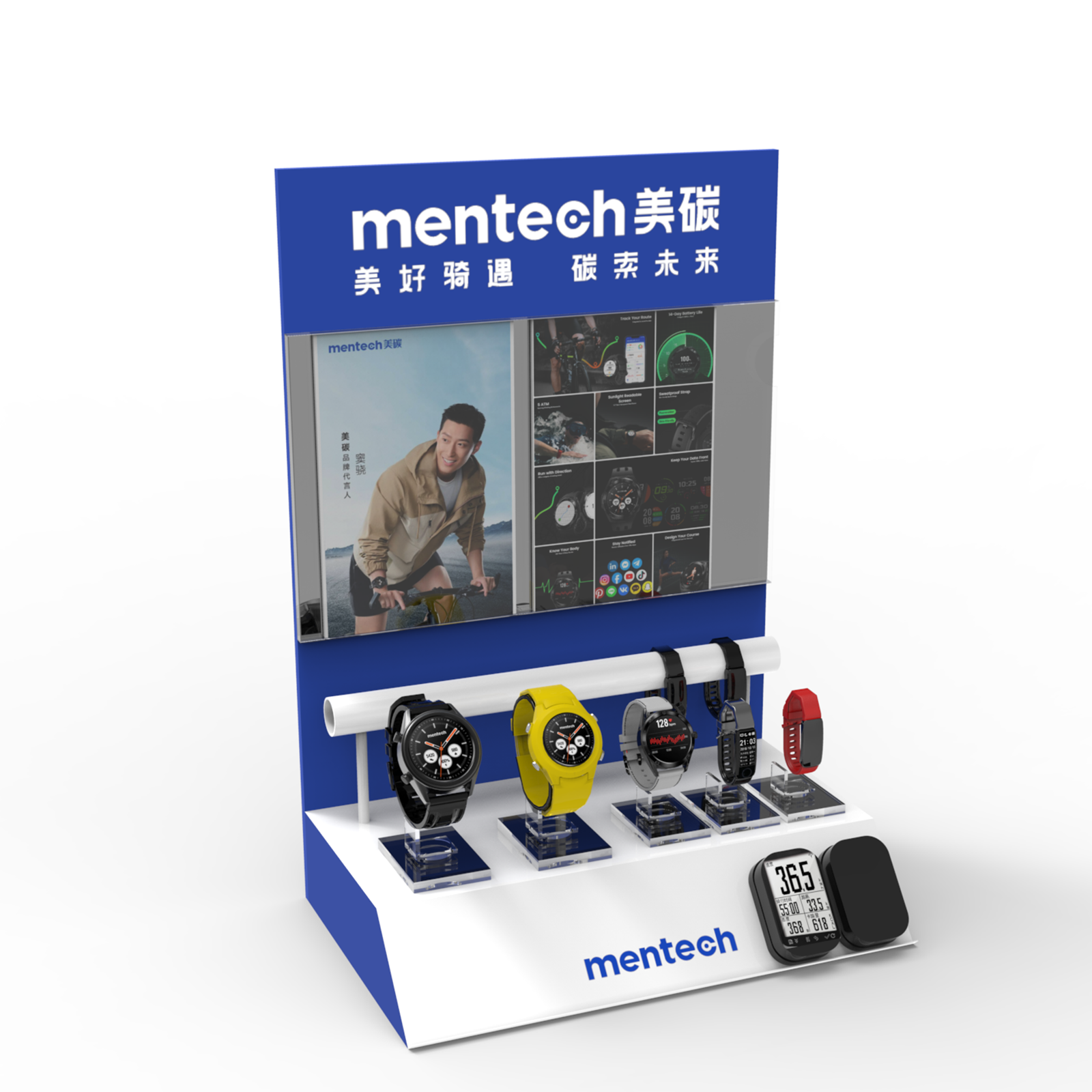Apache Customized Modern Countertop Acrylic Watch Sports Equipment Display Stand with Carton Packing for Stores — view 2