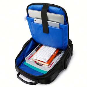 Mochila de Viaje para Hombre, Gran Capacidad, 16 Pulgadas, para Negocios, 1680D, Microfibra Balística, Impermeable, con Compartimento para Portátil, Negra, Venta Caliente - Product Image 3