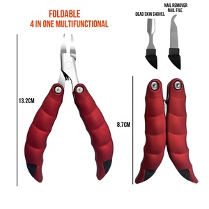 Tagliaunghie incarnite pieghevole 3-In-1 per unghie spesse, tagliaunghie robusta per unghie, taglia unghie resistente per anziani - Product Image 4