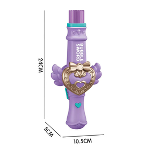 Baguette à bulles électrique, jouet à bulles automatique, style princesse mignon, jouet d'été pour jouer en plein air, pour enfants, jeu de plage - Product Image 3