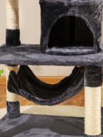 Tour à gratter pour chat de bonne qualité, mur à fleurs, griffoir Cando, poteau à gratter pour lit, fausse fourrure, arbre à chat pour chats de grande taille