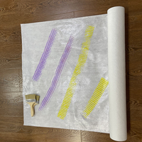 Tapis de protection en polyester adhésif, réutilisable pour la peinture intérieure, le travail du bois et la protection des meubles