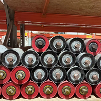 Nouveaux rouleaux de convoyeur en acier industriel pour l'équipement de manutention de mines de charbon avec roulement à rouleaux