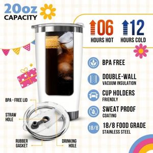 Custom Logo 20oz 304 Stainless Steel Leak-proof Double-Walled Vacuum <b>Insulated</b> Travel <b>Mug</b> - Product Image 3