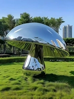 Statue de cheval arabe en acier inoxydable poli miroir grandeur nature, art moderne personnalisé