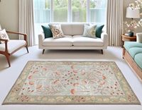Tapis traditionnel en polyester, grand, multicolore, lavable, antidérapant, pour salle à manger, chambre, salon, décoration
