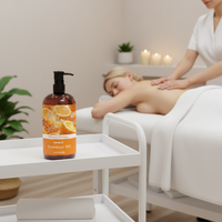Huile de massage corporelle nourrissante non grasse et légère à l'huile essentielle de pamplemousse douce, 500 ml, marque privée
