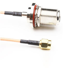 Низкие потери 50 Ом, гнездовой соединитель переборки для SMA, Мужской Удлинительный кабель RG316 RF, коаксиальный кабель в сборе - Product Image 2