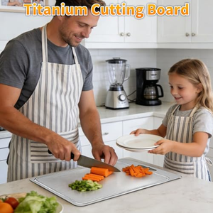 Planche à découper double face en acier inoxydable 316/304 anti-moisissure avec rainures pour jus, idéale pour la cuisine – Blocs de découpe de qualité supérieure, vente chaude - Product Image 3
