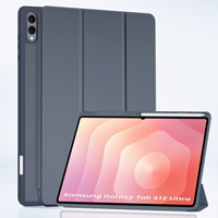 Étui pour Samsung Galaxy Tab S12 Ultra 14,6 pouces SM-X940 SM-X946, housse de tablette intelligente en cuir PU avec support pour S Pen
