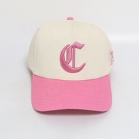 Gorras de Béisbol Personalizadas con Letras Bordadas, Estilo Casual Premium, Corona Media, de Algodón, de 5 Paneles, Bicolor, Deportivas, para Hombres, Mujeres y Niñas