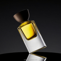 Nouvelles bouteilles de parfum en verre transparent cylindriques de luxe vides de 30 ml, carrées, 100 pièces, contenants cosmétiques rechargeables, emballage en boîte cadeau