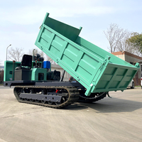 Neuankömmling Bau Garten 5 Tonnen Muldenkipper Hand Push Mini Crawler Dumper Crawler Hydraulischer 4x4 Mini Dumper Truck