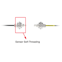 Senpum M6 R2 Tête de capteur à fibre numérique Détection d'objet à travers l'amplificateur à fibre de faisceau Sonde de capteur optique pour FU-71Z