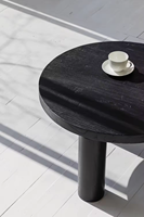 Table basse en bois d'orme de pin recyclé massif de Style nordique du milieu du siècle noir salle à manger maison meubles de salon pour Villas