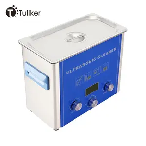 6.5L Tullker Time Heating Power Set LCD Screen Ultrasonic Cleaner Bath DPF Oil Rust Degreasing 6L Cleaning Machine