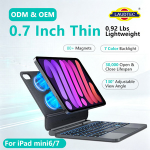เคสคีย์บอร์ดแม่เหล็กสำหรับ iPad Mini 6/7 8.3 นิ้ว คีย์บอร์ด Magic พร้อมแทร็คแพดแบบ Multi Gesture เคสธุรกิจบางเฉียบสำหรับ iPadOS - Product Image 1