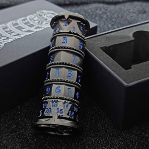 Nouveau <span class=keywords><strong>jeu</strong></span> <span class=keywords><strong>de</strong></span> dés <span class=keywords><strong>de</strong></span> type tour rotatif en métal, 10 pièces, rond, couleur et logo personnalisés, DND, Donjons et Dragons, <span class=keywords><strong>jeu</strong></span> <span class=keywords><strong>de</strong></span> table, <span class=keywords><strong>jeu</strong></span> <span class=keywords><strong>de</strong></span> rôle TRPG - Product Image 3