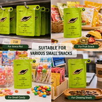 Pochette d'emballage personnalisée pour noix de bétel avec languette de suspension, fermeture éclair refermable, sac souple de qualité alimentaire, OEM ODM