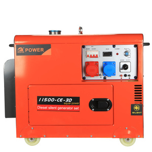 Générateur silencieux de 6,8 kW sur roues, moteur 192F, démarrage 200A, 230V 240V, fréquence 50Hz - Product Image 4