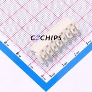 BX-VH3.96-8PWZ-GW Wire-to-Board Pin Header Bent Lead Through Hole,P=3.96mm Connector 1x8P 3.96mm Right Angle Insert VH - Product Image 2