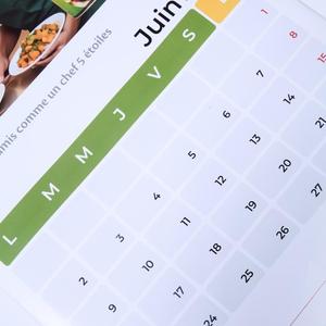 Large Custom Size Annual Wall Calendar Printing Promotional Calendar with Hanger