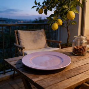 Sottopiatto di lusso classico da 13 pollici in plastica viola tenue, ideale per la decorazione all'ingrosso di eventi nuziali - Product Image 2