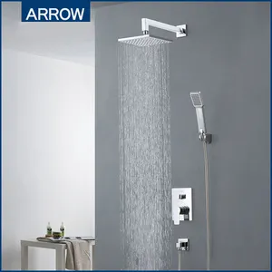 Hot And Cold High Flow Mixer Air Injection Shower Heads,Shower Panel,Bathroom Rainfall Shower System Sets