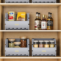 3-delige houten stapelbare opbergrek voor aardappelen, uien, fruit en groenten voor de keuken en voorraadkast