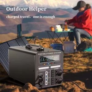 Tragbare 2000W Powers tation Lifepo4 Batterie bank 1000W Lade Solar panel Generator Heimgebrauch Taschenlampe versorgung Mobile MPPT - Product Image 2