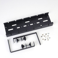 Pince de gestion de câbles sous bureau en métal extensible sans perçage, support de rallonge rétractable, organisateur de bureau 31 pouces