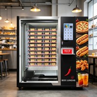 Distributeur automatique de nourriture chaude, distributeur automatique de restauration rapide, distributeur automatique de pizzas mobile, nourriture instantanée avec micro-ondes