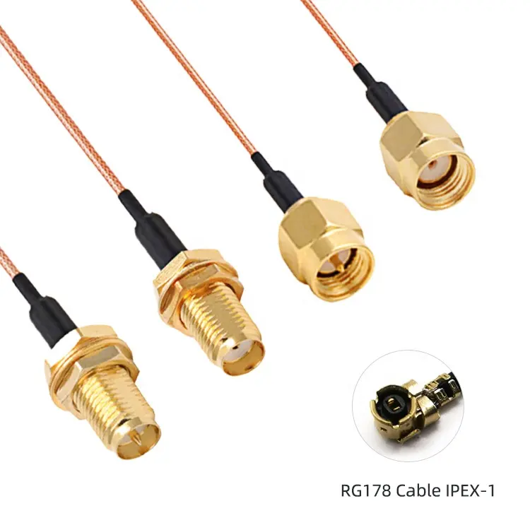 RG178 Pigtail Extension IPEX RF Cable SMA femmina a Ufl U.FL IPX IPEX1 IPEX 4 femmina RP SMA maschio per Antenna WIFI