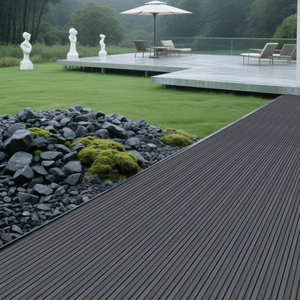 Sang trọng không thấm nước WPC decking gạch Gỗ nhựa <span class=keywords><strong>composite</strong></span> sàn ngoài trời thiết kế hiện đại kết cấu gỗ công nghệ mới - Product Image 1