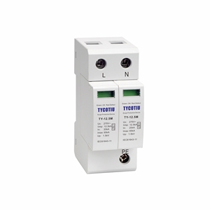 Protector Contra Sobretensiones TYCOTIU TY-12.5M 275 1P 275V, Protección Contra Rayos T1+T2 Tipo 1+2 Clase I+II Clase <span class=keywords><strong>B</strong></span>+C <span class=keywords><strong>MOV</strong></span> 1 Polo - Product Image 3
