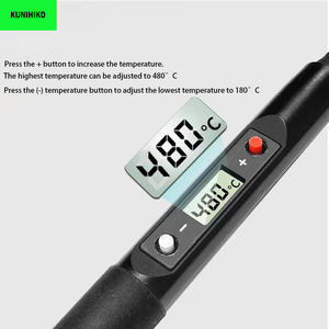कुनहिको ई 001 इलेक्ट्रिक टूल के नेतृत्व में प्रदर्शन pcb इलेक्ट्रॉनिक मरम्मत डिy वेल्डिंग 80w आंतरिक गर्म डिजिटल सोल्डरिंग आयरन समायोज्य - Product Image 2