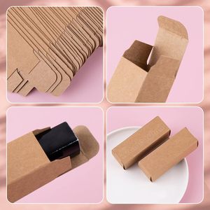<b>White</b> Kraft Paper Handmade Rectangular Drawer <b>Boxes</b> Custom-Made Ready-Made Packaging for Essential Oil Bottles UV Printing - Product Image 5