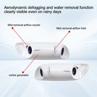 Système d'alarme d'angle mort IA SJS SJ-A66S avec écran tactile 6 pouces, double caméra latérale 1280x720, enregistreur de boucle de conduite et moniteur GPS