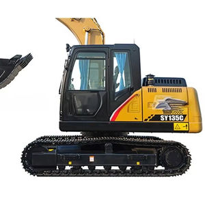 Excavateur SANY SY135 série 2018 d'occasion avec composants de moteur principal Poids en service de 13 tonnes Testé et inspecté pour la vente - Product Image 1