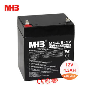 Mhb Ms4.5-12 ソーラー 20時間バッテリー AGM 密閉型充電式鉛蓄電池 12V 4.5ah 20時間 UPS用 - Product Image 1