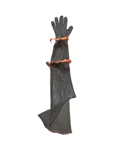 Guantes anticorte de malla metálica de 8cm, 15cm, 20cm con puño largo para carnicería e industria alimentaria, de acero inoxidable - Product Image 5