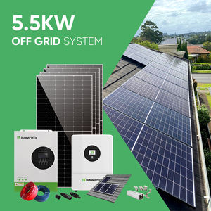 3kw 5kw 10kw 15kw 20kw 30kw Sistem Tenaga Surya Fotovoltaik Lengkap Off-grid untuk Rumah - Product Image 1