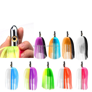 Señuelos <span class=keywords><strong>Iland</strong></span>, Señuelos Ilander Teasers, Señuelo Flasher con Ojos 3D, Cabeza de Latón Cromado, Falda de Nailon, Señuelo de Pesca de Atún de Gran Tamaño, Señuelo de Arrastre con Falda de Mylar - Product Image 1