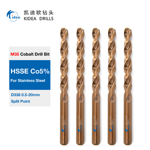 Foret hélicoïdal KIDEA <span class=keywords><strong>de</strong></span> qualité supérieure, 8 mm, <span class=keywords><strong>oxyde</strong></span> jaune, M35 HSSE <span class=keywords><strong>Cobalt</strong></span>, pour perçage <span class=keywords><strong>de</strong></span> métaux - Product Image 1