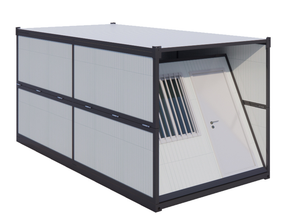 20ft pieghevole prefabbricato casa contenitore Mobile cabina modulare per alloggi temporanei - Product Image 6