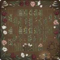 Tapis de Mahjong en Feutre Écologique Durable avec Terre de Diatomée, Silencieux et Antidérapant, Style Américain, Tapis de Table pour 4 Joueurs